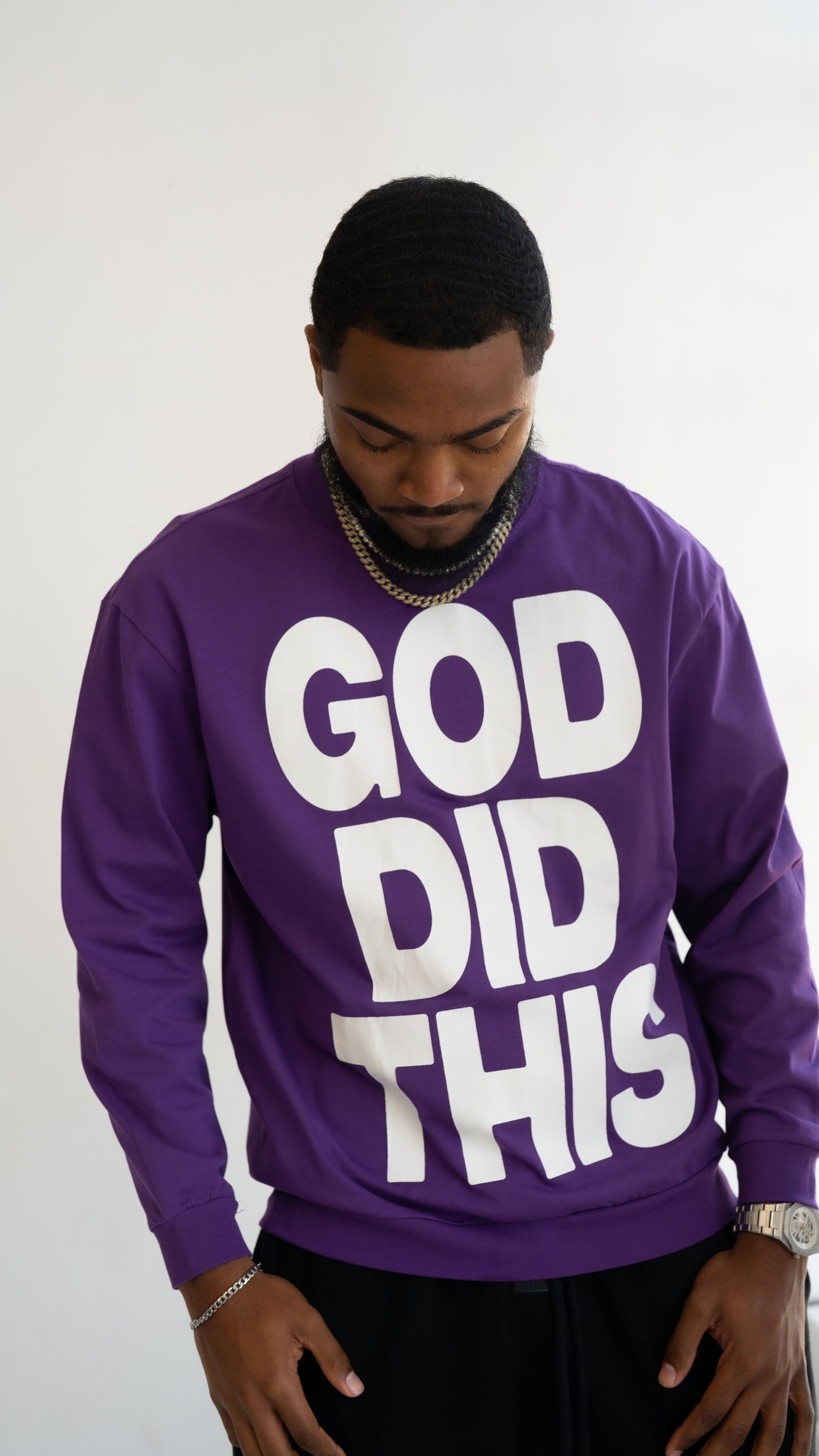 God Did BOLD Long Sleeve- Plum